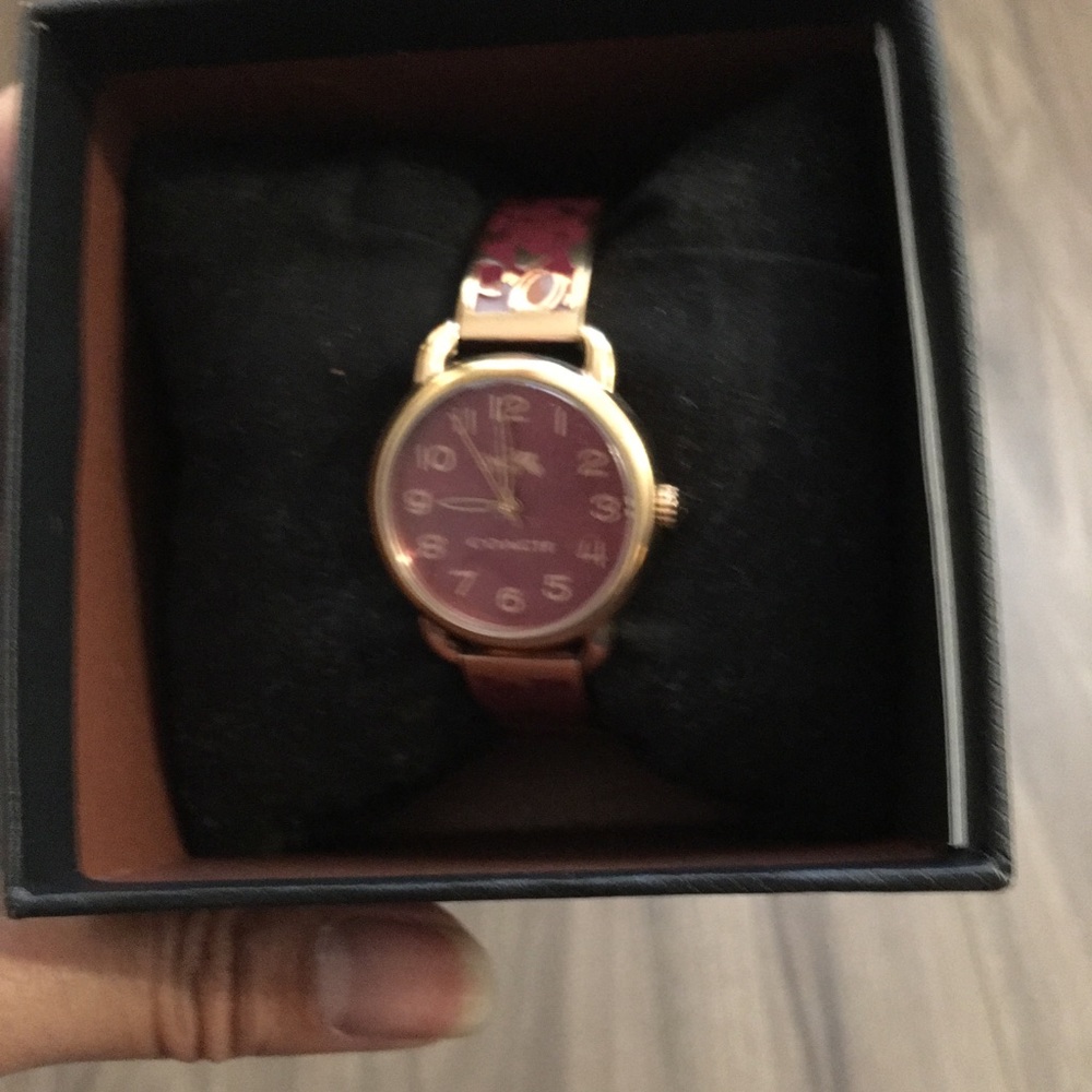 Coach bangle watch